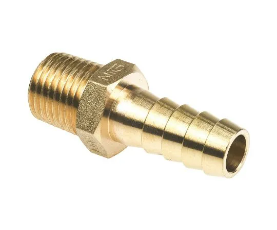 63-4840-16　RS PRO Straight Brass Hose Connector, 1/4 in G Male　506-7200