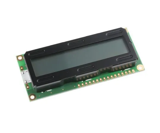 63-4730-97　Powertip PC1601LRS-A Alphanumeric LCD Display, 1 Row by 16 Characters, Transflective　PC1601LRS-A