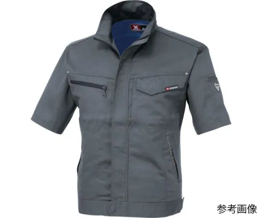 65-8371-45　Short Sleeve Blouson Charcoal Gray 3L　1631-25-3L