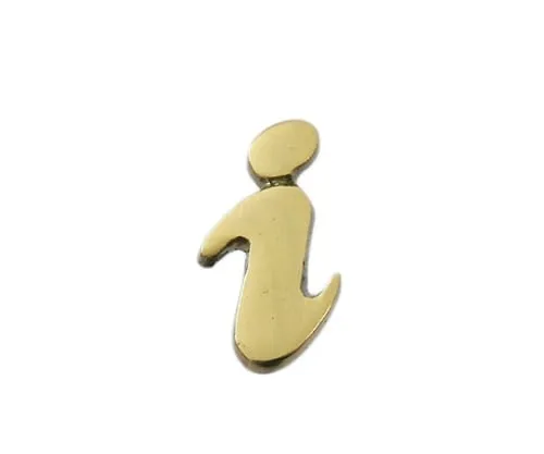 61-7430-85　Brass Gold Characters Small Characters English I　QS20-I