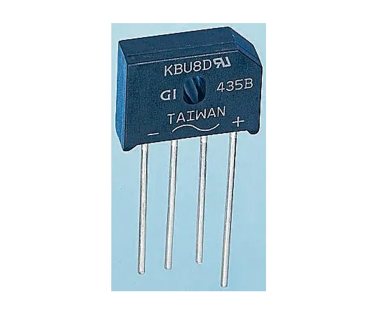 63-4903-55　Vishay KBU8B-E4/51, Bridge Rectifier, 8A 100V, 4-Pin KBU　KBU8B-E4/51
