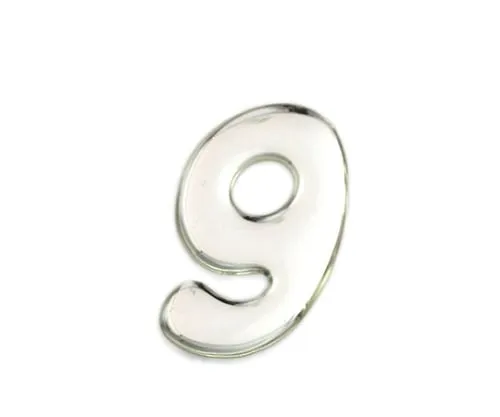 61-7427-73　Silver Metal Characters 9 35mm x 1mm　SM35-9