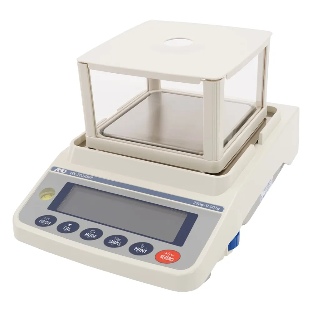 65-0600-24　Calibration Standard Weight Built-in Dust Control Waterproofing (IP 65) General Purpose Balance GX-AWP Series　GX-203AWP