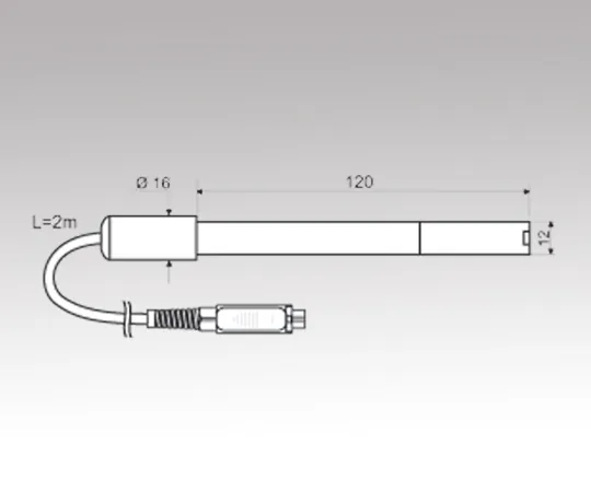 1-2840-11　［Discontinued］Dissolved Oxygen And Temperature Meter Data Logger Replacement Probe　DO9709SS