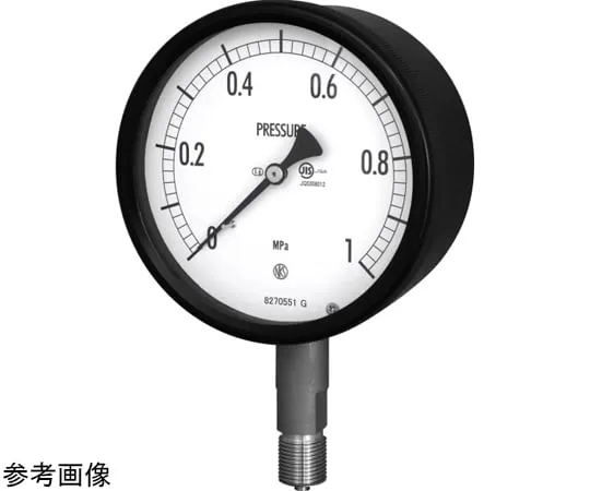 69-3928-19　φ100 Pressure Meter JIS Compatible Sealed Pressure Meter BE12 Corrosion-Resistant SUS Made G1/2B A Frame　BE12-143-0.1-0.16MPA