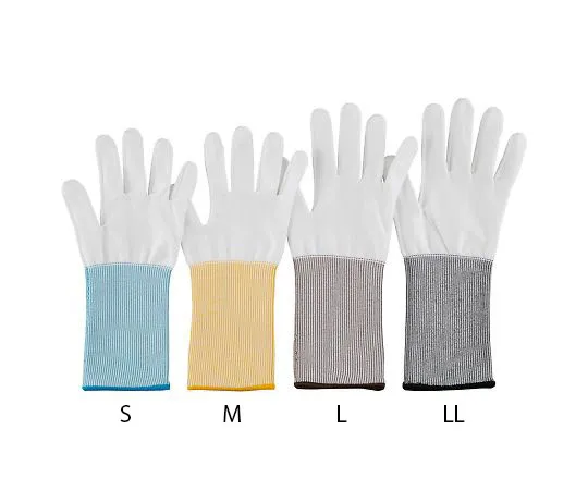 4-3167-01　Cut resistance Long Glove (Level 3 No Coat) Black LL