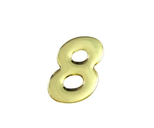 61-7426-89　Gold Metal Characters 8 35mm x 1mm　GM35-8