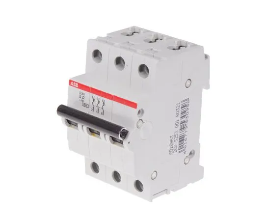 63-4858-51　ABB System M Pro S200 MCB Mini Circuit Breaker 3P, 32 A, 6 kA, Curve D　S203-D32
