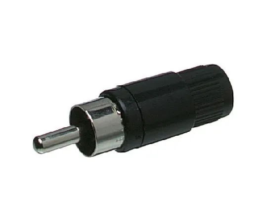 63-4689-40　Lumberg Black Cable Mount RCA Plug With Nickel Plated Contacts, 2A　15-151