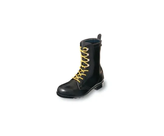 64-6539-88　Electrostatic Long Lace-Up Boots Black 23.5 cm　AS511P