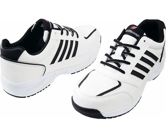 64-0990-38　Safety Shoes Lace-Up Type White 22.0 cm　S8171