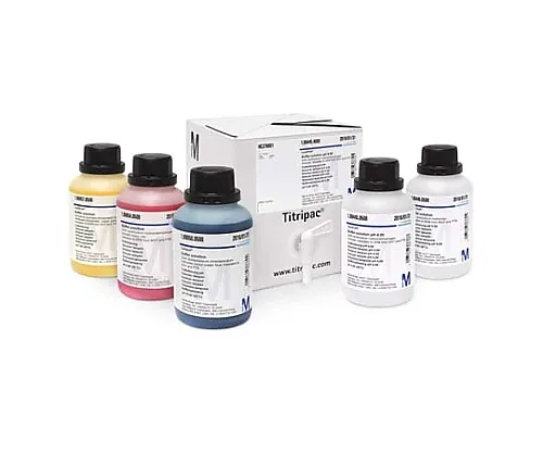 61-0307-15　Buffer Solution (Boric Acid/Potassium Chloride/Sodium Hydroxide), Color: Blue, Traceable for SRM Of NIST And PTB Ph9.00 (20℃) Certipur(R) 109476 500mL　1.09476.0500