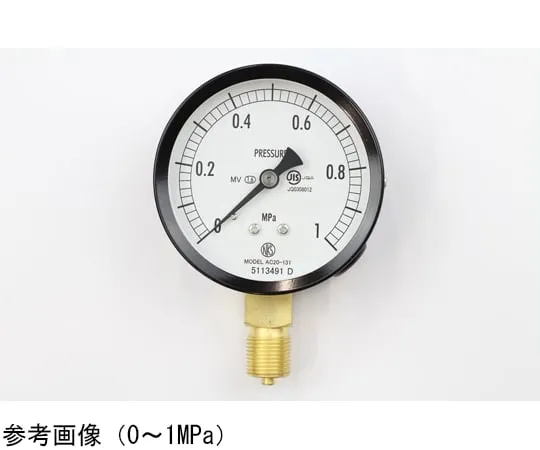 65-4277-05-20　Normal Pressure Gauge (Φ75) Vertical A-Frame for Steam and Vibration Resistance with 0.16 MPa Inspection Certificate　AC20-131