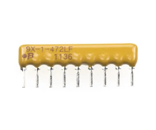 63-4852-74　Bourns Bussed Resistor Network 4.7kΩ ±2% 8 Resistors, 1.13W Total, SIP package 4600X Through Hole　4609X-101-472LF