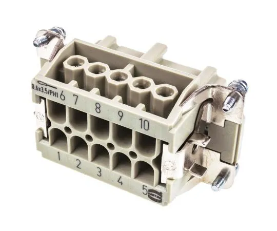 63-4663-46　Insert Han E Series Female 10 Pole  16 A 500 V　09330102701