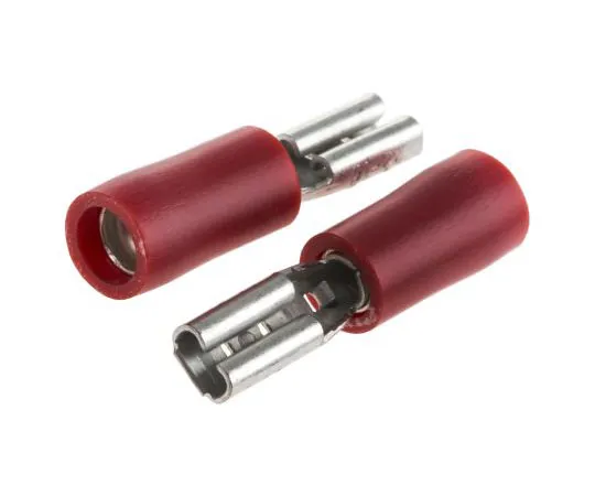 63-4727-19　RS PRO Red Insulated Crimp Receptacle, 2.8 x 0.5mm, 0.5mm² to 1.5mm², 22AWG to 16AWG, Tin Plated　208-2442