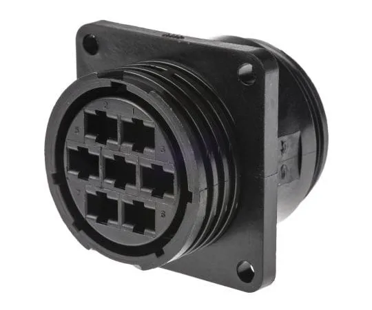 63-4734-02　TE Connectivity CPC Series 3 Series Panel Mount Housing, 7 contacts Socket　206227-1
