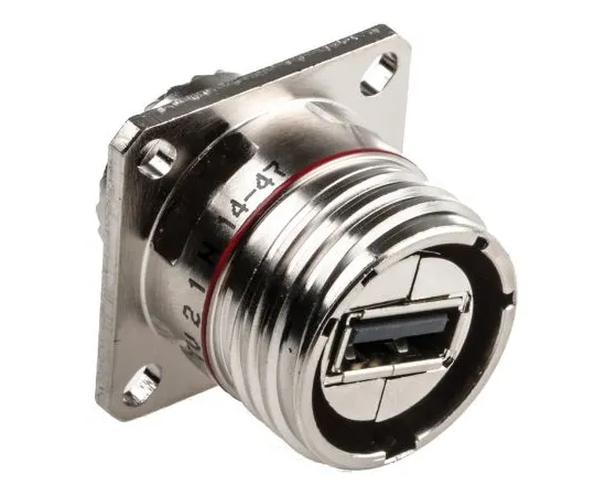 63-4862-22　Amphenol USBF TV Series, Panel Mount, Version 2.0 Type A USB Connector, Receptacle　USBF TV 21 N