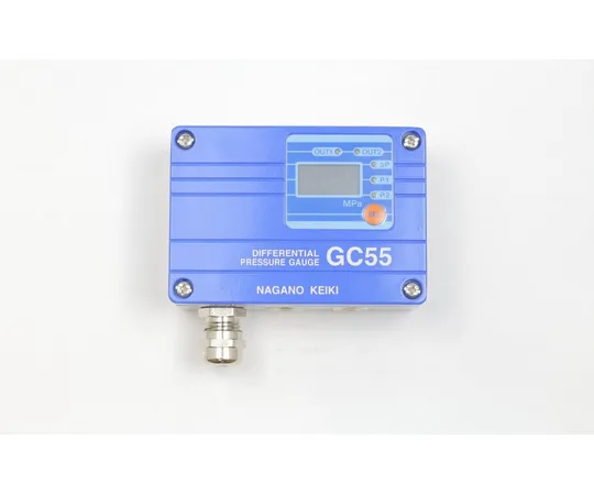 65-4315-04-20　Digital Differential Pressure Meter with Analog Output 1 MPa Inspection Certificate　GC55-160