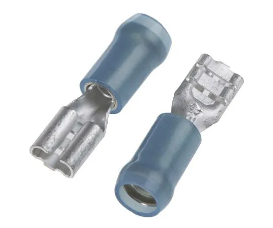 63-4799-70　TE Connectivity PIDG FASTON .187 Series Blue Insulated Crimp Receptacle, 4.8 x 0.8mm, 1.3mm² to 2mm², 16AWG to 14AWG,　9-160479-2