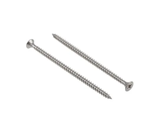 63-4690-88　Pozidriv Countersunk Stainless Steel Wood Screw, A2 304, 5mm Thread, 100mm Length　144-3513