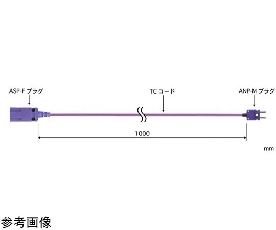 65-3532-02　Extension Cord for Thermocouple Compensation Wire XX Series Terminal ANP-F Terminal (Sensor Receiving Side): ASP-F E Type　XX-0102E-TC01