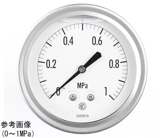 65-4322-64　Pressure Gauge with Glycerin (100Φ) 0.6 MPa　GV47-143