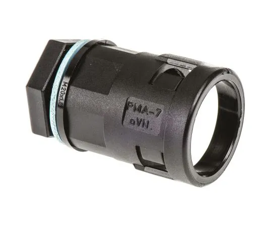 63-4748-36　PMA Straight Cable Conduit Fitting, PA 6 Black Black 17mm nominal size IP68 M20　BVNV-M207