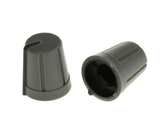 63-4805-72　RS Pro Potentiometer Knob, Push-On Type, 13mm Knob Diameter, Grey, D Shaped Shaft Type, 6.4mm Shaft　467-6724