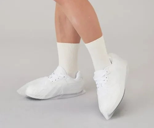 8-6934-01　［Discontinued］Polyethylene Shoe Cover 1 White Bag (100 Sheets)　535K33