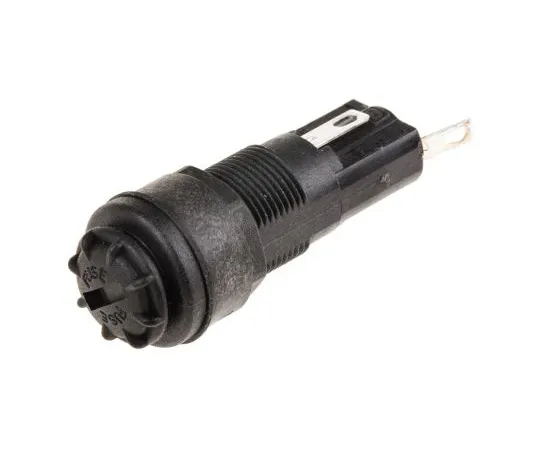 63-4841-91　Bulgin FX0462 Series 10A Manual, Slotted Cap Panel Mount F*** Holder for 5 x 20mm F***, PC2, IP68　FX0462