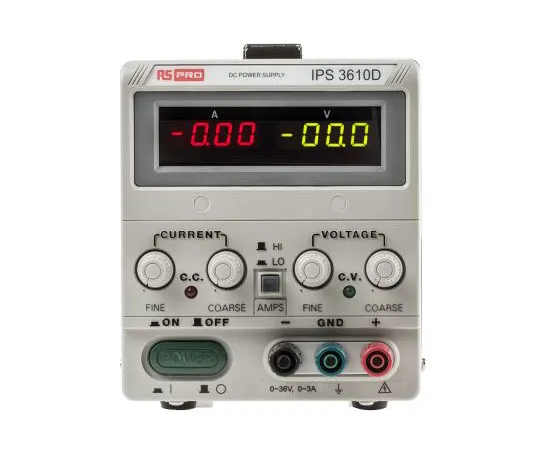 63-4668-90　RS PRO Bench Power Supply, 360W, 1 Output, 0 → 36V, 10A　123-3578