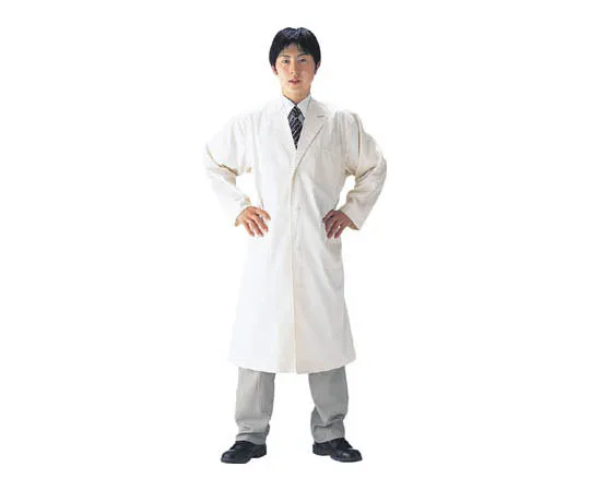 62-3355-88　［Discontinued］Heat-Resistant Chemical-Resistant White Coat/Guest Safety Coat　CCA1L