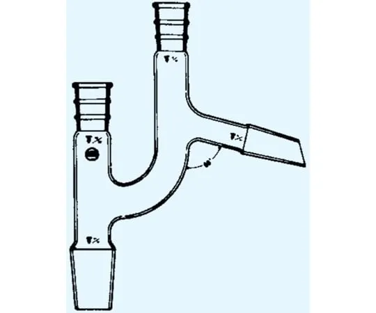 65-8674-15　Fractionation Tube Claisen Type 60° TS Upper 15 TS Lower 15 TS Side Tube 15 TS Branch Tube 15　068-1515