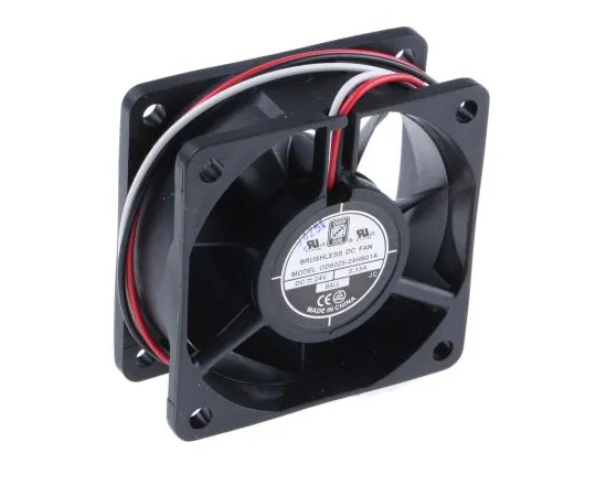 63-4894-12　RS PRO Axial Fan, 60 x 60 x 25mm, 24cfm, 3.5W, 24 V dc　619-7100