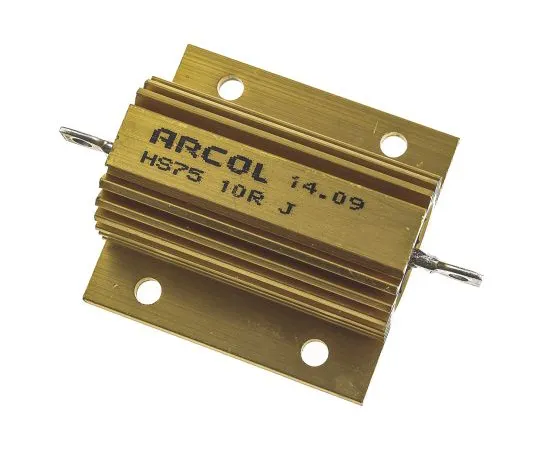 63-4758-67　Arcol HS75 Series Aluminium Ho***d Axial Wire Wound Panel Mount Resistor, 10Ω ±5% 75W　HS75 10R J