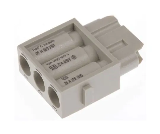 63-4734-11　Han-Modular Series Female Module, 3 Way, 3 Row, Rated At 40A, 690 V, Han C　9140033101