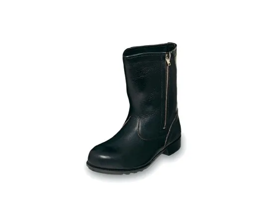 64-6537-84　Work Safety Half Boots with Zipper Black 23 cm　CH311
