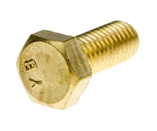 63-4817-01　Plain Brass Hex M8 x 20mm Set Screw　483-2413
