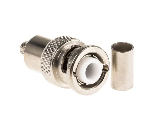 63-4728-46　Radiall Straight 50Ω Cable Mount BNC Connector, Plug, Nickel, Crimp Termination, RG141, RG58　R316072000