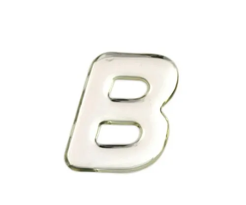 61-7427-76　Silver Metal Characters B 35mm x 1mm　SM35-B