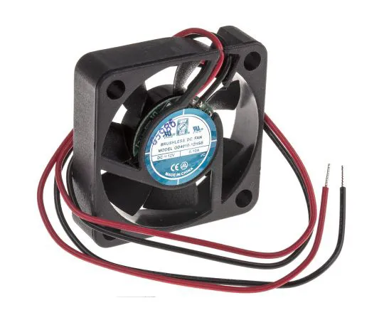 63-4933-36　RS PRO Axial Fan, 40 x 40 x 10mm, 6.7cfm, 1.2W, 12 V dc　668-8808