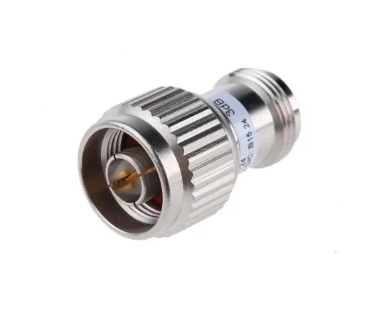 63-4752-90　50Ω RF Attenuator Straight N Connector N Plug to N Socket 3dB, Operating Frequency 3GHz　R412703124