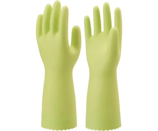 67-6858-46　PVC Gloves Nice Hand Mew Medium Thick Green M Size　NHMIC-MG