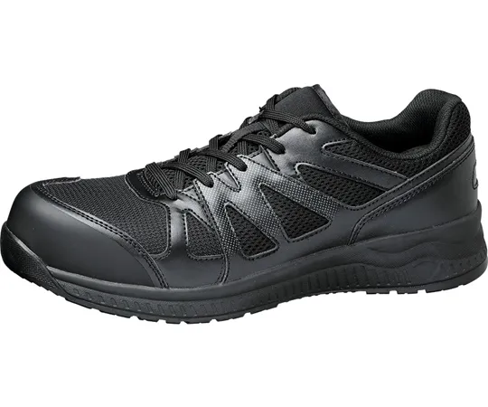 67-6633-95　JSAA Class A Certified Active Safety Work Sneakers AS-10 (Width EEE) Black 24.5 cm　AS-10BK-24.5