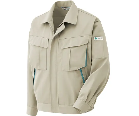 65-1235-96　Work Clothes, Eco Antistatic Male/Female Pair Blouson Beige SS RC580-UE-SS　RC580-UE-SS