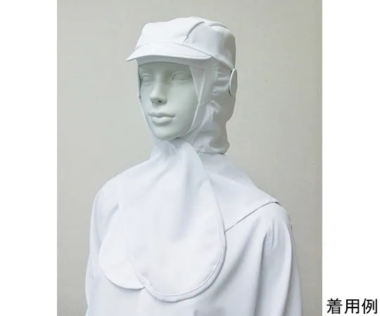 64-9063-68　Stretch Poplin Hood (Baseball Type) White　SP468-1