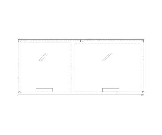 62-6128-46　Pocket Hanger (Band Type) A4 Vertical Green White　339-76
