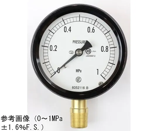 65-4297-15　Sealed Pressure Gauge (75Φ) Vertical A Frame 0.16 MPa　BC12-181