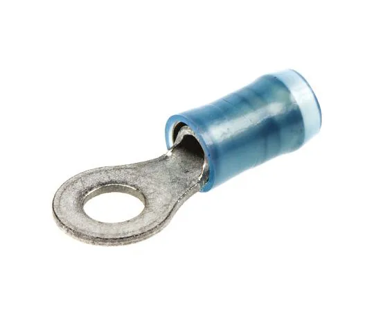 63-4859-03　TE Connectivity PIDG Series Insulated Crimp Ring Terminal, M4 Stud Size, 1mm² to 2.6mm² Wire Size, Blue　320560
